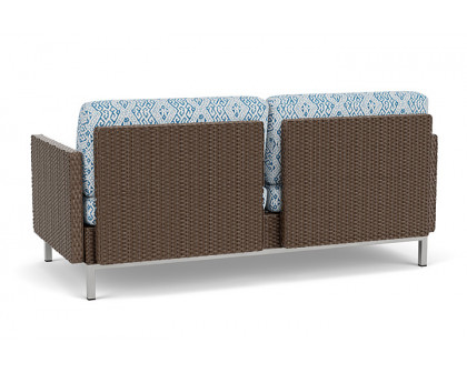 Lloyd Flanders™ Elements Settee with Loom Arms and Back - Bark