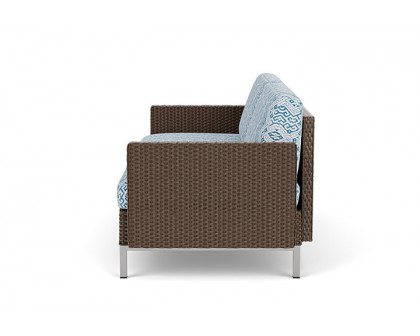 Lloyd Flanders™ Elements Settee with Loom Arms and Back - Bark