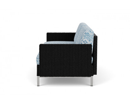 Lloyd Flanders™ Elements Settee with Loom Arms and Back - Ebony