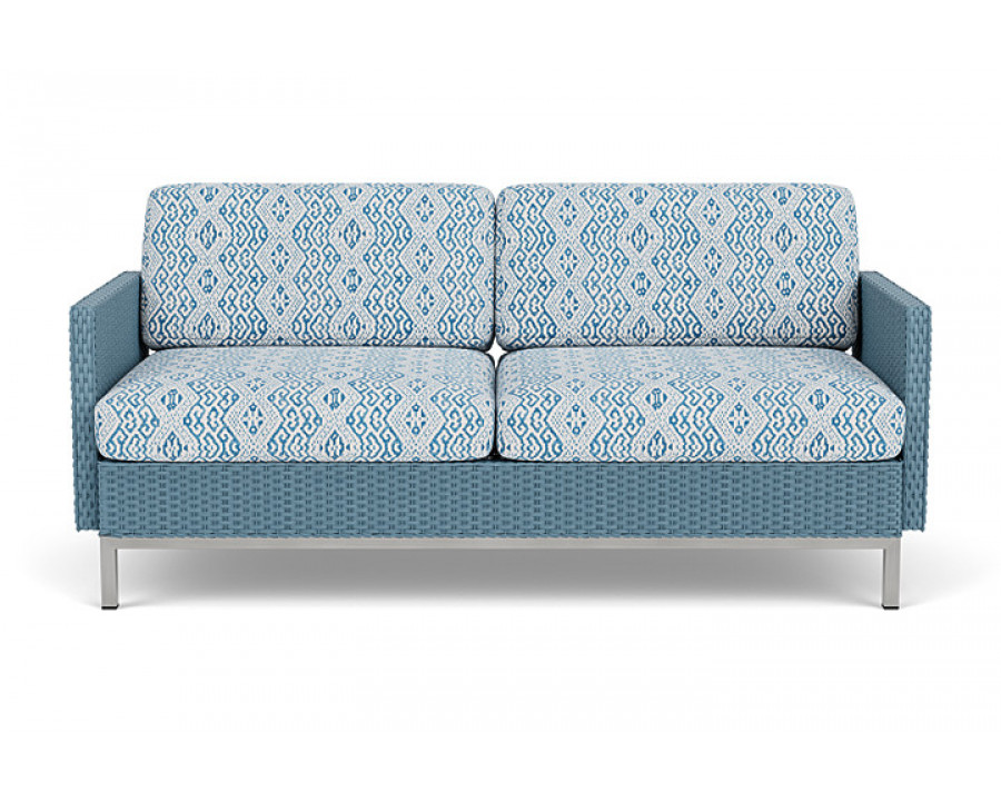 Lloyd Flanders™ Elements Settee with Loom Arms and Back - Stillwater