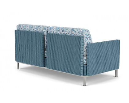 Lloyd Flanders™ Elements Settee with Loom Arms and Back - Stillwater