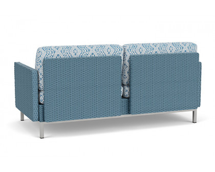 Lloyd Flanders™ Elements Settee with Loom Arms and Back - Stillwater