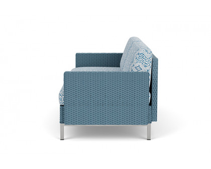 Lloyd Flanders™ Elements Settee with Loom Arms and Back - Stillwater