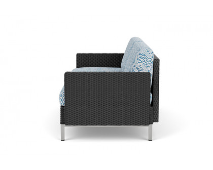 Lloyd Flanders™ Elements Settee with Loom Arms and Back - Charcoal