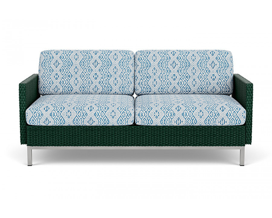 Lloyd Flanders™ Elements Settee with Loom Arms and Back - Woodland