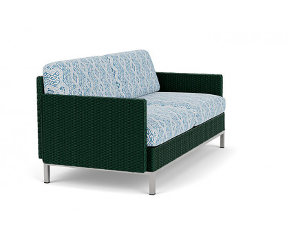 Lloyd Flanders™ Elements Settee with Loom Arms and Back - Woodland