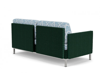 Lloyd Flanders™ Elements Settee with Loom Arms and Back - Woodland