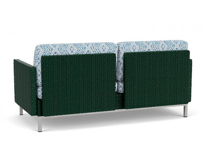 Lloyd Flanders™ Elements Settee with Loom Arms and Back - Woodland