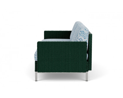 Lloyd Flanders™ Elements Settee with Loom Arms and Back - Woodland