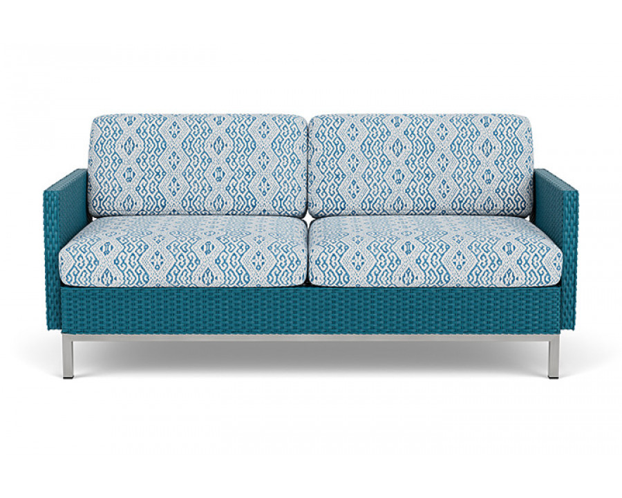 Lloyd Flanders™ Elements Settee with Loom Arms and Back - Peacock