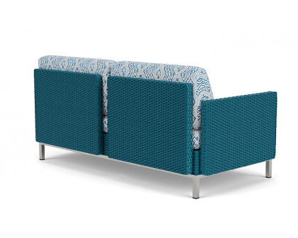 Lloyd Flanders™ Elements Settee with Loom Arms and Back - Peacock