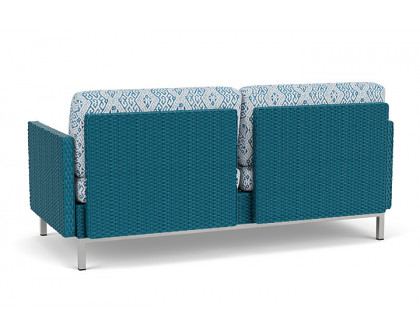 Lloyd Flanders™ Elements Settee with Loom Arms and Back - Peacock