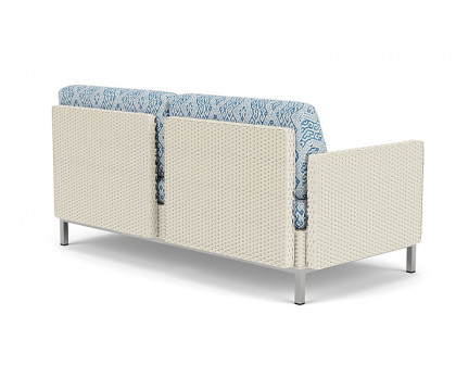 Lloyd Flanders™ Elements Settee with Loom Arms and Back - Ivory