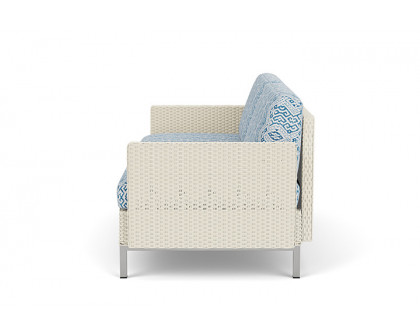 Lloyd Flanders™ Elements Settee with Loom Arms and Back - Ivory