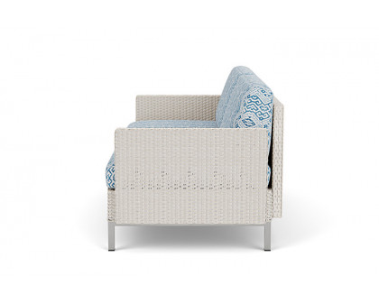 Lloyd Flanders™ Elements Settee with Loom Arms and Back - Antique White