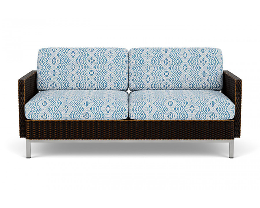 Lloyd Flanders™ Elements Settee with Loom Arms and Back - Mink