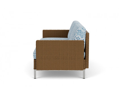 Lloyd Flanders™ Elements Settee with Loom Arms and Back - Hickory