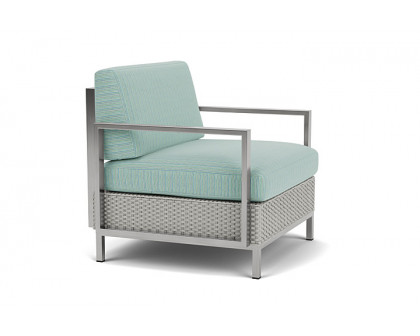 Lloyd Flanders™ Elements Lounge Chair with Stainless Steel Arms and Back - Platinum