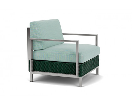 Lloyd Flanders™ Elements Lounge Chair with Stainless Steel Arms and Back - Woodland