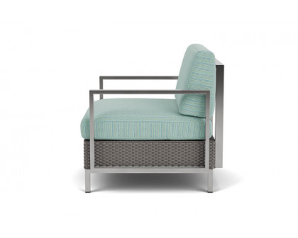 Lloyd Flanders™ Elements Lounge Chair with Stainless Steel Arms and Back - Pewter