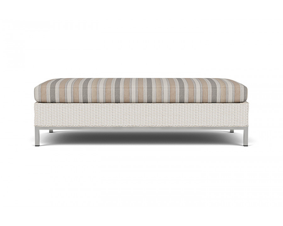 Lloyd Flanders™ Elements Large Ottoman - Antique White