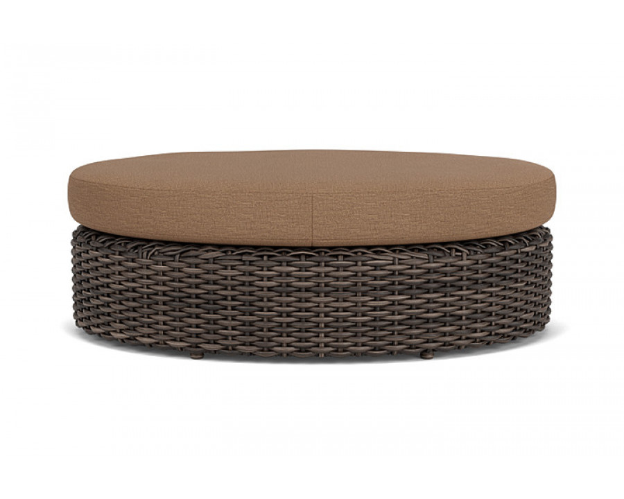 Lloyd Flanders™ Largo Oval Ottoman - Canvas Natural