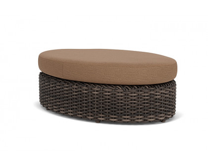 Lloyd Flanders™ Largo Oval Ottoman - Canvas Natural