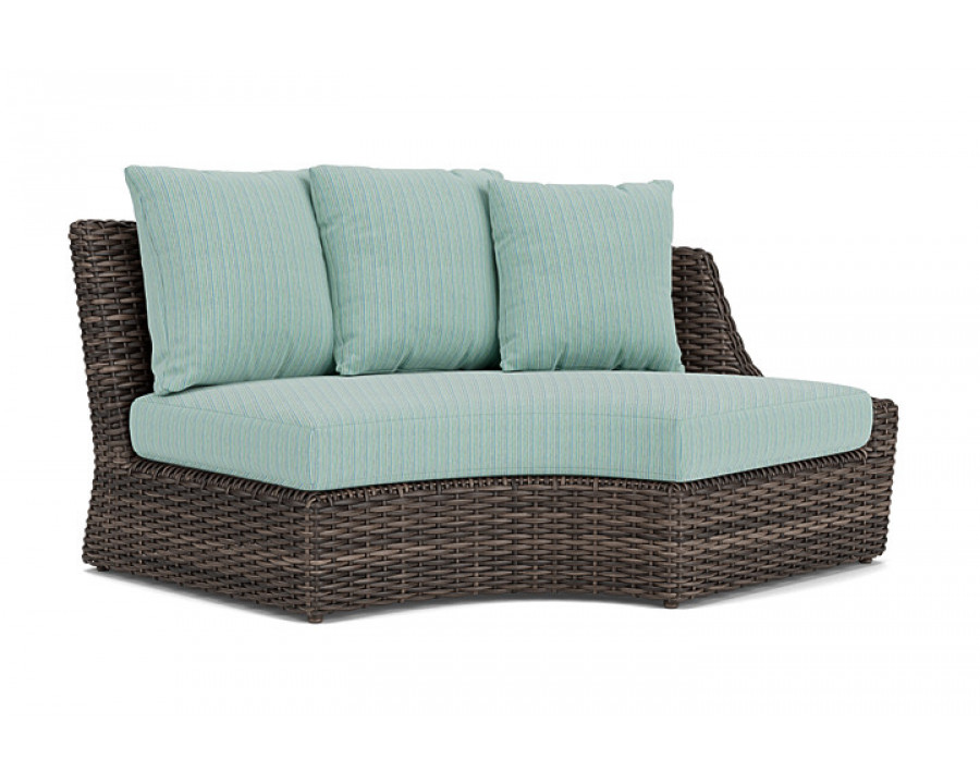 Lloyd Flanders™ Largo Left Arm Curved Sofa Sectional - Unearth Dew