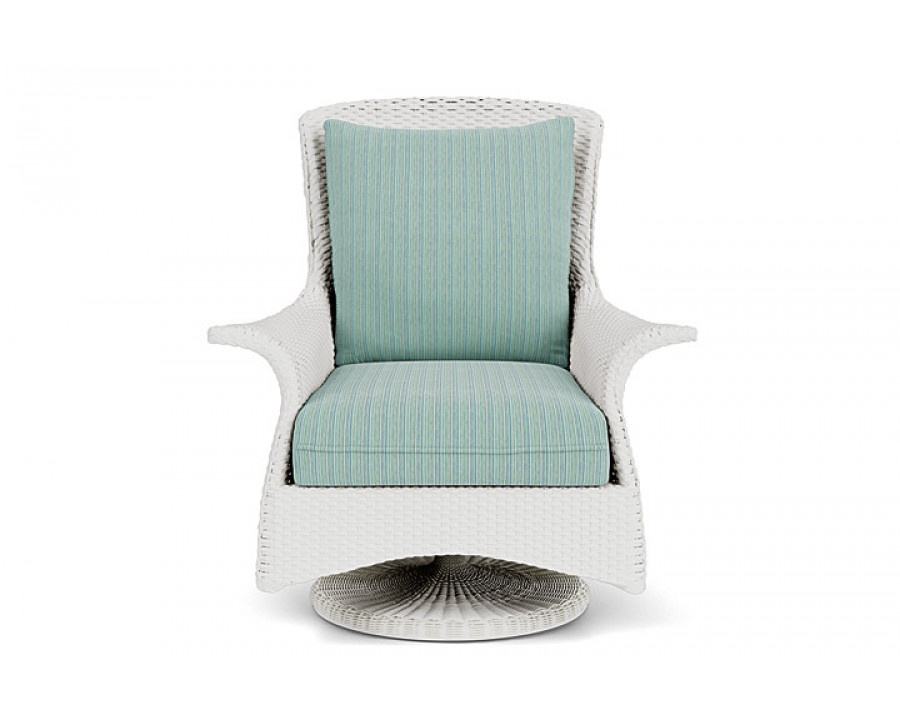 Lloyd Flanders™ Mandalay Swivel Rocker Lounge Chair - Matte White