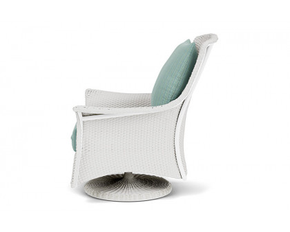 Lloyd Flanders™ Mandalay Swivel Rocker Lounge Chair - Matte White