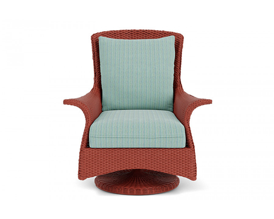 Lloyd Flanders™ Mandalay Swivel Rocker Lounge Chair - Terracotta