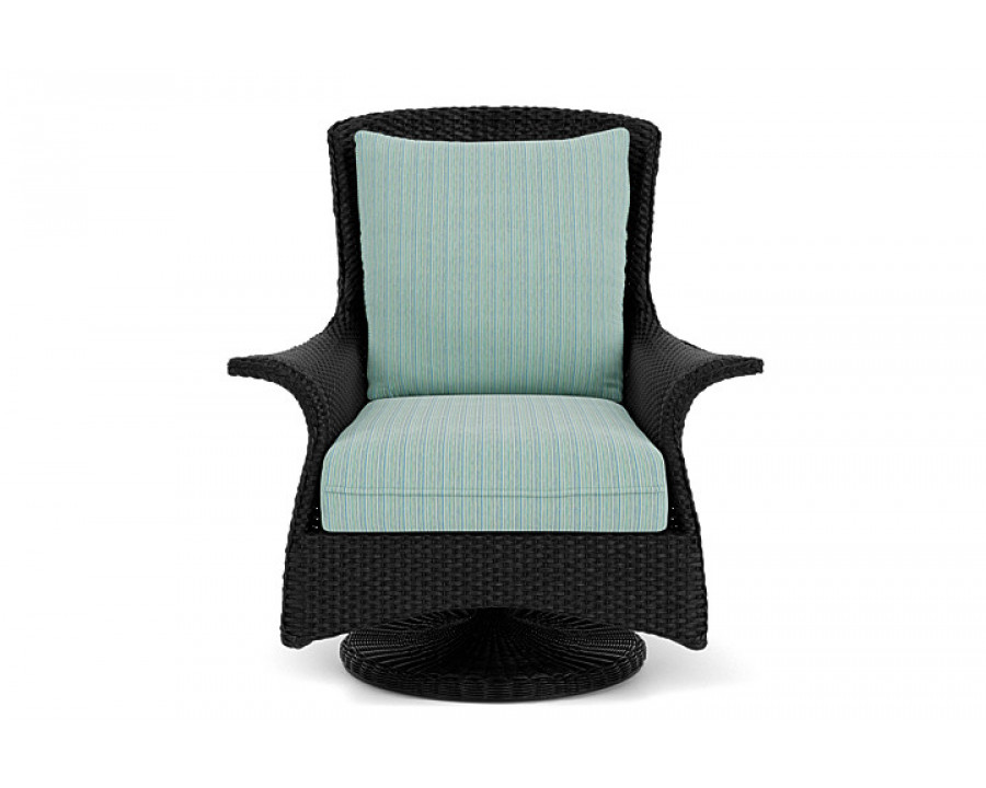 Lloyd Flanders™ Mandalay Swivel Rocker Lounge Chair - Ebony