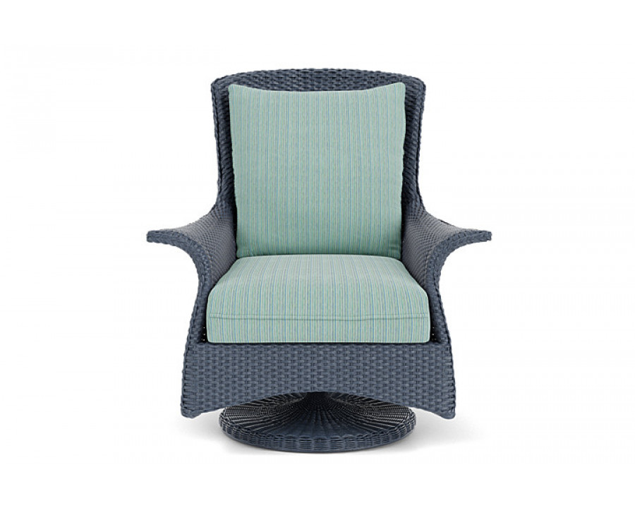 Lloyd Flanders™ Mandalay Swivel Rocker Lounge Chair - Denim Blue