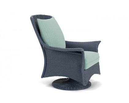 Lloyd Flanders™ Mandalay Swivel Rocker Lounge Chair - Denim Blue