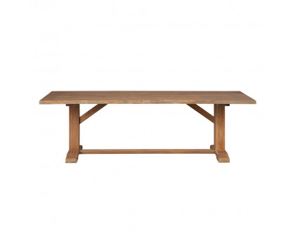 Lloyd Flanders - Teak 99" Rectangular Live Edge Dining Table