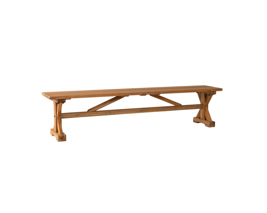 Lloyd Flanders - Teak 79" Dining Bench