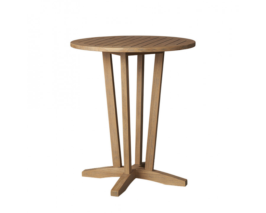 Lloyd Flanders - Teak 30" Round Balcony Table