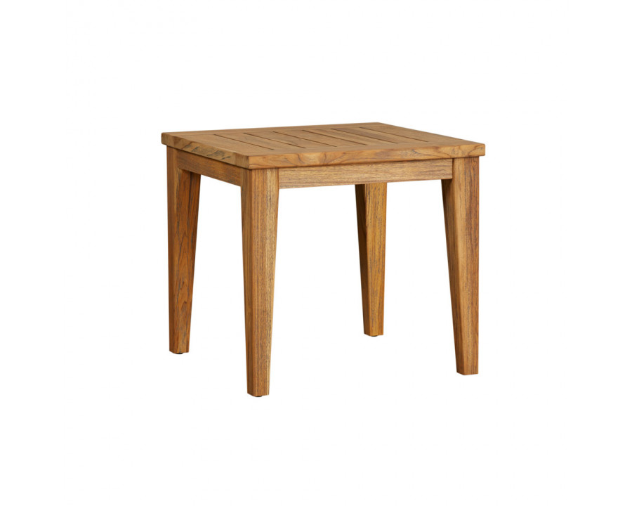 Lloyd Flanders - Teak 24" Square Tapered Leg End Table