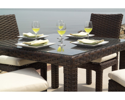 Lloyd Flanders - Contempo 42" Square Umbrella Dining Table