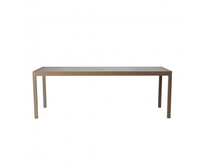 Lloyd Flanders - Milan 87" Rectangular Umbrella Dining Table