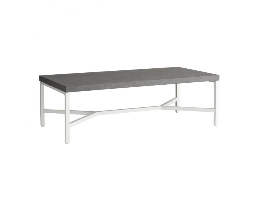 Lloyd Flanders - Accessories Rectangular Cocktail Table with Matte White fram