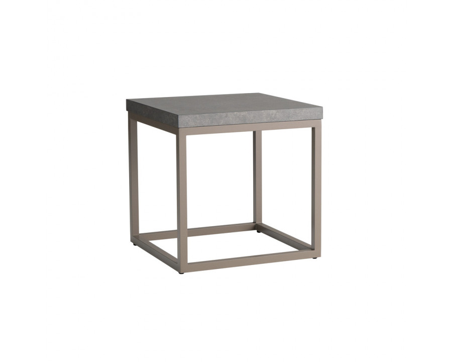 Lloyd Flanders - Accessories 20" Square End Table with Matte Taupe frame