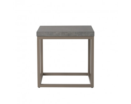 Lloyd Flanders - Accessories 20" Square End Table with Matte Taupe frame