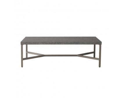 Lloyd Flanders - Accessories Rectangular Cocktail Table with Matte Taupe fram