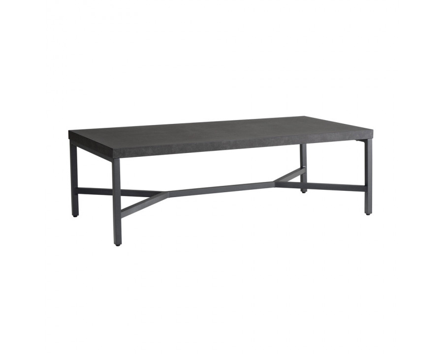 Lloyd Flanders - Accessories Rectangular Cocktail Table with Matte Anthracite