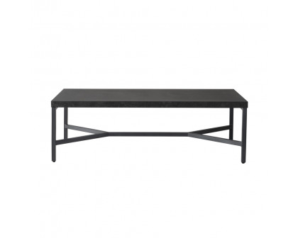 Lloyd Flanders - Accessories Rectangular Cocktail Table with Matte Anthracite