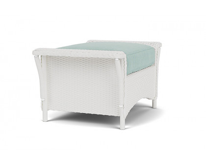 Lloyd Flanders™ Nantucket Ottoman  - Matte White