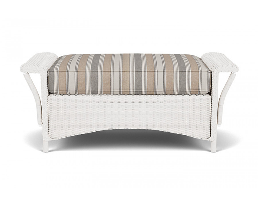 Lloyd Flanders™ Nantucket Large Ottoman - White