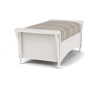 Lloyd Flanders™ Nantucket Large Ottoman - White