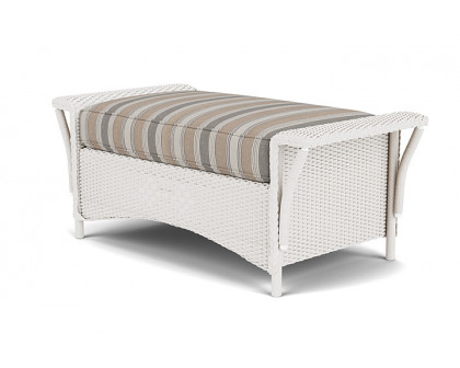 Lloyd Flanders™ Nantucket Large Ottoman - White